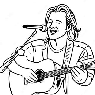 Pagina Para Colorir Do Morgan Wallen Cantando No Palco 5805-4640