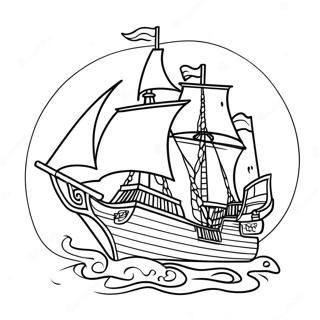 Pagina Para Colorir Aventura Colorida Do Navio Pirata 5835-4663