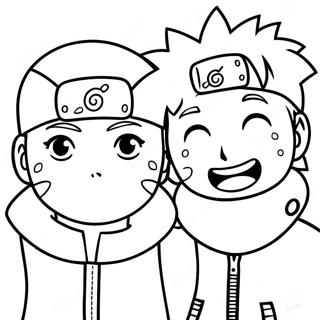 Naruto E Hinata Páginas Para Colorir