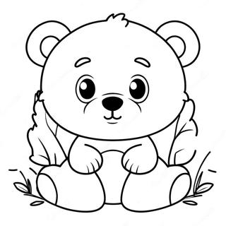 Pagina Para Colorir De Um Urso Marrom Fofo 58395-48538