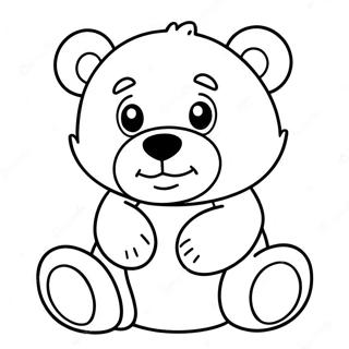 Pagina Para Colorir De Um Urso Marrom Fofo 58395-48539