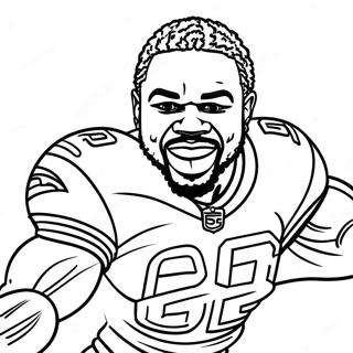 Pagina Para Colorir De Dalvin Cook Em Pose De Acao 58404-48527