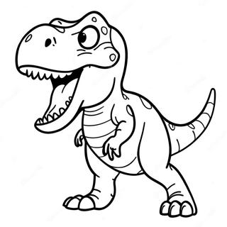 Pagina Para Colorir Do T Rex Ferocissimo Rugindo 58415-48533