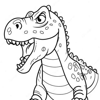 Pagina Para Colorir Do T Rex Ferocissimo Rugindo 58415-48534