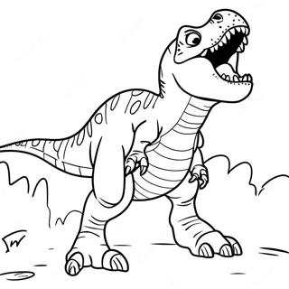 Pagina Para Colorir Do T Rex Ferocissimo Rugindo 58415-48535