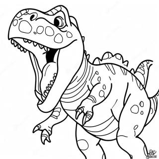 Pagina Para Colorir Do T Rex Ferocissimo Rugindo 58415-48536