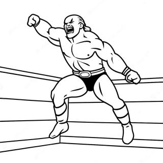 Pagina Para Colorir De Lutador Da Wwe Pulando Sobre O Oponente 58435-48550