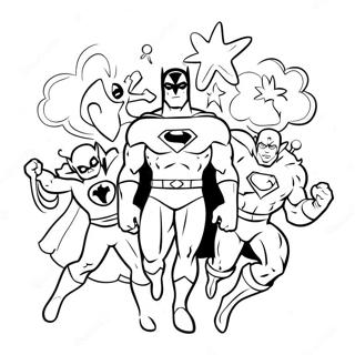 Pagina Para Colorir De Celebracao De Aniversario De Super Heroi 58455-48558