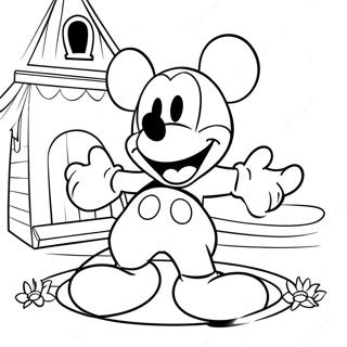 Pagina Para Colorir Da Aventura Do Playhouse Do Mickey Mouse 58486-48593