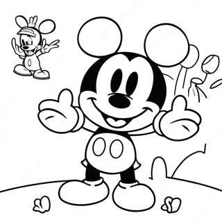 Pagina Para Colorir Da Aventura Do Playhouse Do Mickey Mouse 58486-48594