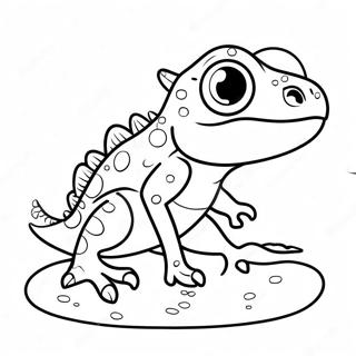 Pagina Para Colorir De Lagarto Fofo 58575-48654