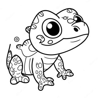 Pagina Para Colorir De Lagarto Fofo 58575-48655