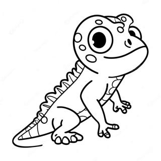 Pagina Para Colorir De Lagarto Fofo 58575-48656