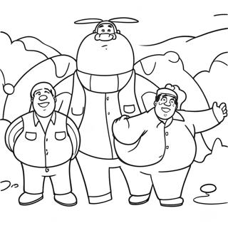 Fat Albert Páginas Para Colorir