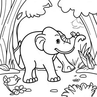 Pagina Para Colorir Da Aventura Na Selva 58666-48736