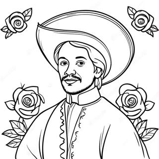 Pagina Para Colorir De Juan Diego Com Rosas 58686-48753