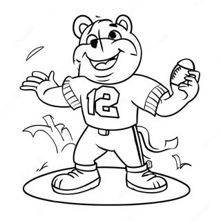 Pagina Para Colorir Mascote Alegre Do Super Bowl 5875-4696