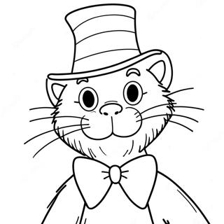 Pagina Para Colorir De Gato Do Chapeu Fantastico 58816-48847