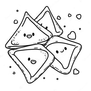 Pagina Para Colorir De Hamantaschen Delicioso Com Granulado 58916-48939