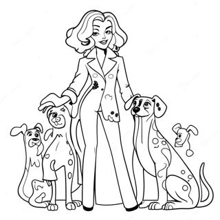 Pagina Para Colorir Da Cruella Deville Com Dalmatas 58956-48968