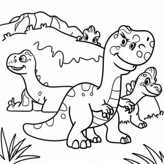 Pagina Para Colorir Da Familia Dinossauro Dinoco 59006-49009