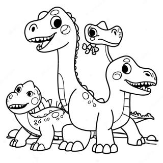 Pagina Para Colorir Da Familia Dinossauro Dinoco 59006-49010