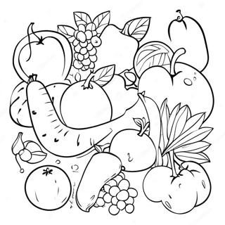 Pagina Para Colorir De Frutas E Legumes Coloridos 59136-49105