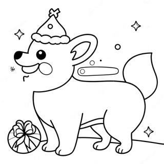 Pagina Para Colorir Corgi De Natal 59155-49122