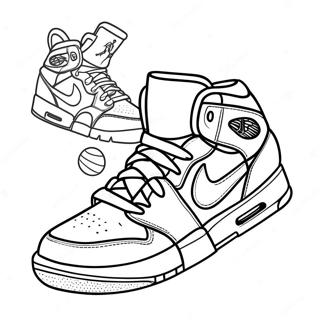 Pagina Para Colorir Air Jordans Em Acao 59217-49168