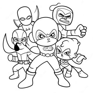 Pagina Para Colorir Super Hero Squad Colorido Em Acao 59257-49202