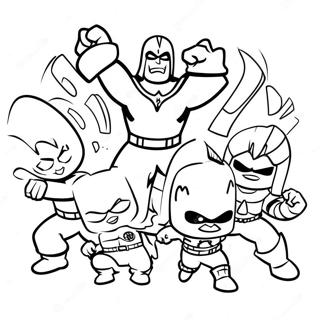 Pagina Para Colorir Super Hero Squad Colorido Em Acao 59257-49204