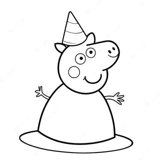 Pagina Para Colorir Chapeu De Festa Da Peppa Pig 59297-49230