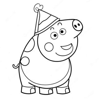 Pagina Para Colorir Chapeu De Festa Da Peppa Pig 59297-49232