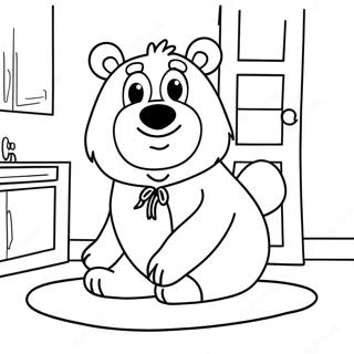 Pagina Para Colorir Urso Na Grande Casa Azul 59306-49247