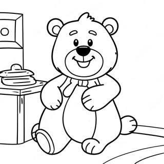 Pagina Para Colorir Urso Na Grande Casa Azul 59306-49248