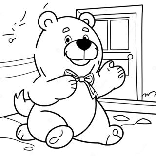 Pagina Para Colorir Urso Brincalhao Na Grande Casa Azul 59307-49234