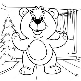 Pagina Para Colorir Urso Brincalhao Na Grande Casa Azul 59307-49235