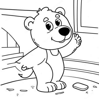 Pagina Para Colorir Urso Brincalhao Na Grande Casa Azul 59307-49236