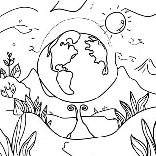 Pagina Para Colorir Da Linda Paisagem Da Mae Terra 59327-49256