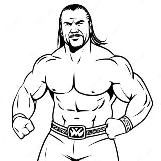 Pagina Para Colorir Da Pose De Acao Do Superastro Da Wwe 59357-49282