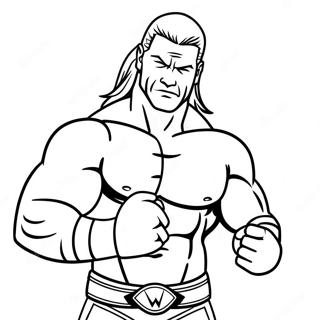 Pagina Para Colorir Da Pose De Acao Do Superastro Da Wwe 59357-49283