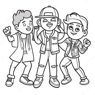 Pagina Para Colorir Da Festa De Danca Do Kidz Bop 59367-49288