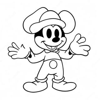 Pagina Para Colorir Do Mickey Mouse Em Um Fantasia Assustadora 59377-49294