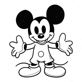 Pagina Para Colorir Do Mickey Mouse Em Um Fantasia Assustadora 59377-49295