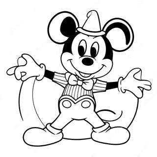 Pagina Para Colorir Do Mickey Mouse Em Um Fantasia Assustadora 59377-49296