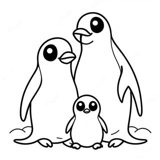 Pagina Para Colorir Da Fofa Familia De Pinguins 59397-49310