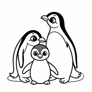 Pagina Para Colorir Da Fofa Familia De Pinguins 59397-49311