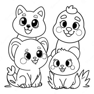 Pagina Para Colorir De Amigos Animais Adoraveis 59417-49322