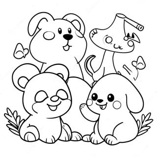 Pagina Para Colorir De Amigos Animais Adoraveis 59417-49323