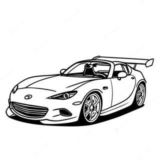 Pagina Para Colorir Do Carro Esportivo Da Mazda 59437-49342